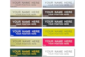 Personalized Office Name Plate 2"x 8" Customize Wall Door Sign NamePlate Adhesive Back
