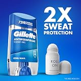 Gillette Cool Wave Antiperspirant Deodorant Roll On Men 6 x 70ml Clear Gel view 5