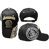 Retired Army Black w/Seal Embroidered Baseball Cap Hat USA US Military