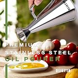 Olietta Stainless Steel Oil Dispenser 0.5 L Non Drip Pourer Leak Proof view 2
