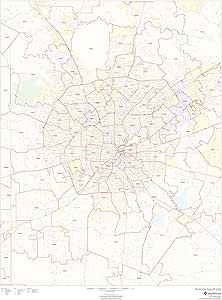 San Antonio Area Zip Code Map Amazon.com : San Antonio, Texas Zip Codes - 36" X 48" Laminated Wall Map :  Office Products