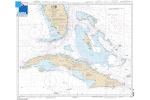 Paradise Cay Publications, Inc. Large Format NOAA Chart 11013: Straits of Florida and Approaches (42" x 51")