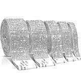 Outus 5 Rolls Self Adhesive Crystal Rhinestone