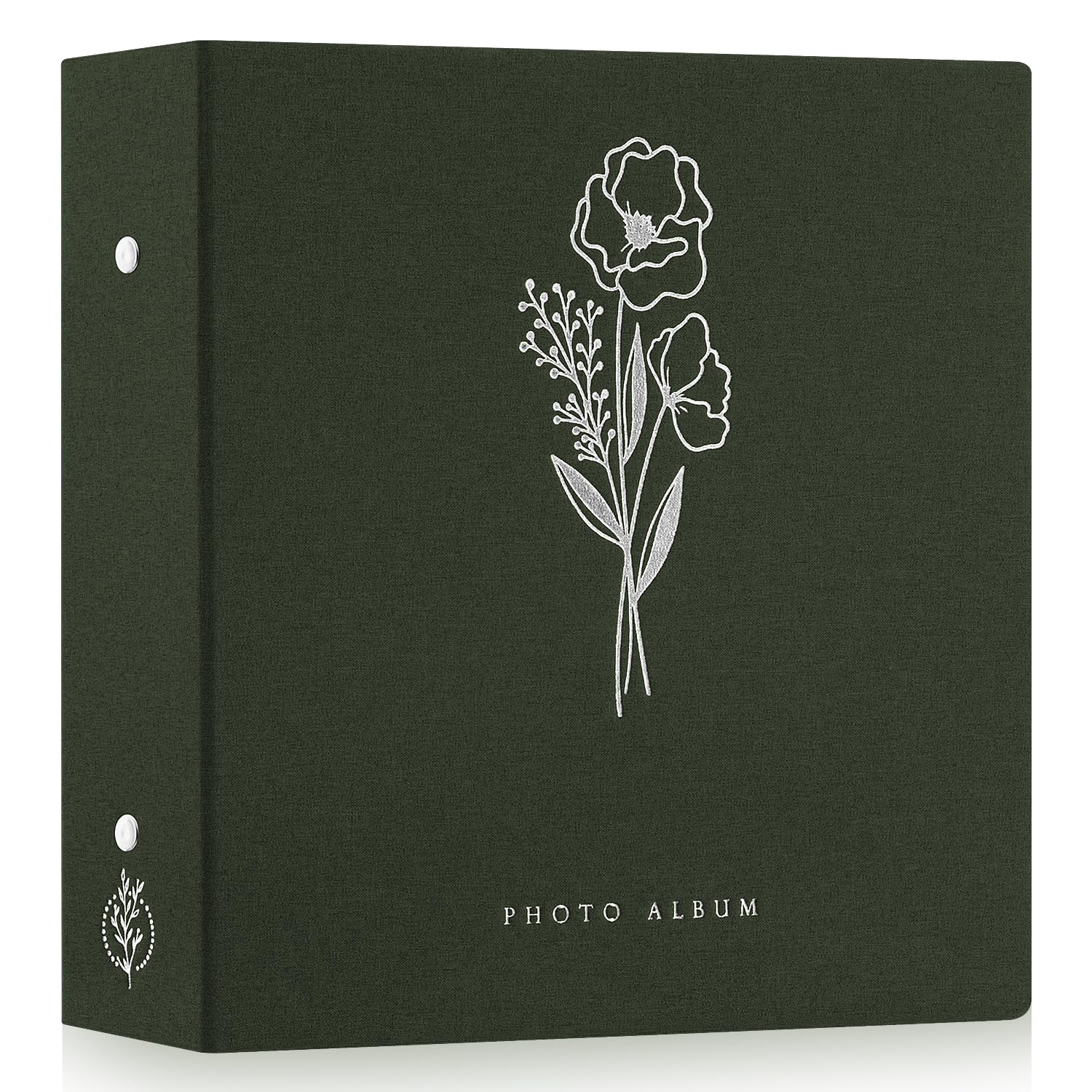 Lanpn Photo Album 11x15 11.5x15cm 600 Pictures, Exquisite Linen Photo Book Sets, Each Album Holds 600 Horizontal and Vertical Only Picture for Kids Boy Girls (Green)