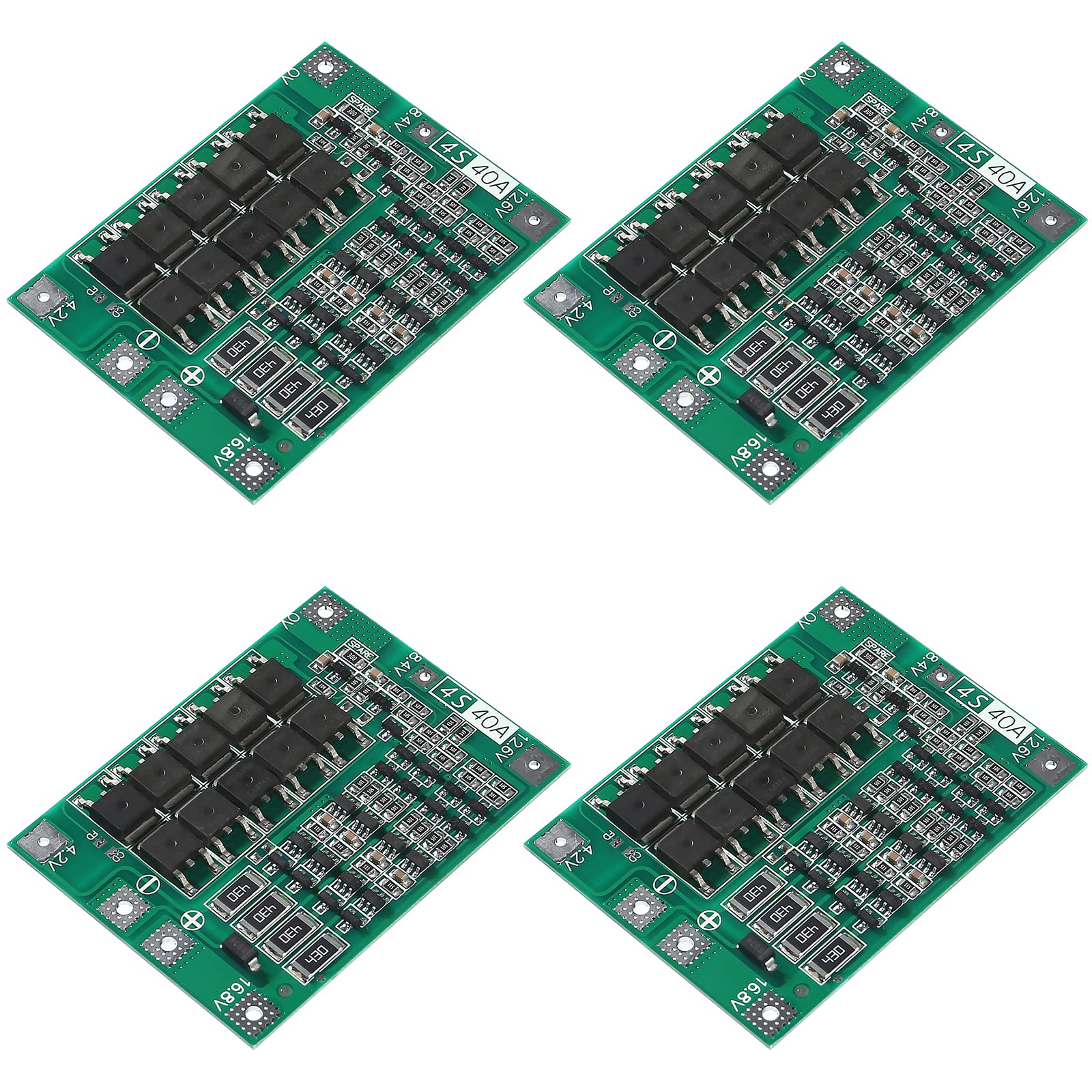 Photo 1 of AITIAO 4PCS 4S 40A 16.8V Li-ion Lithium Battery Protection Board PCB BMS 18650 Lithium Charger Protection Circuit with Balance for Drill Motor