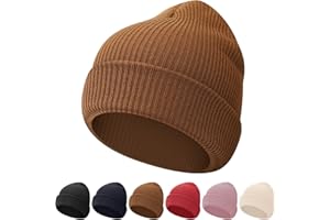 WYOK Kids Beanie Winter Soft Warm Knit Cap Children Classic Autumn Cozy Hats Youth Unisex for Girl Boy 5-15 Years