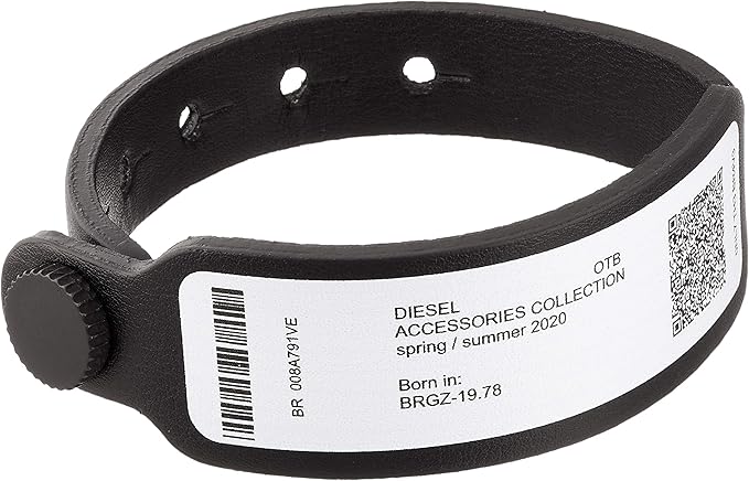 Amazon Co Jp ディーゼル Diesel メンズ アクセサリー ロゴ ブレスレット Xpr400 Uni ブラック T8013 服 ファッション小物