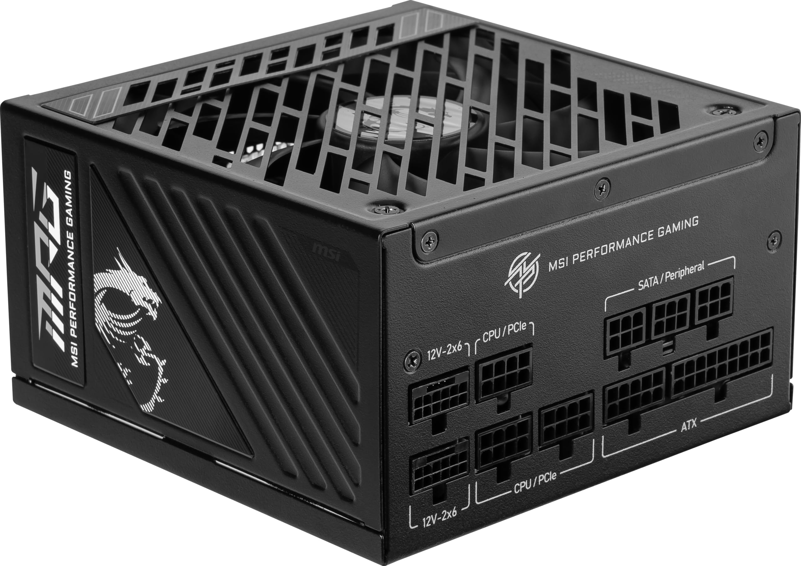 Msi Mpg A1250Gs Pcie5 Power Supply Unit, 1250W, 80 Plus Gold, Atx 3.1, Pcie 5.1 Gpu Support, Dual-Native 12V-2X6, Cables With Dual-Color 12V-2X6 Connectors, Atx Psu, Embossed Jacket Cables - View 6
