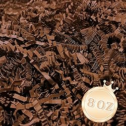 Zankubom 1/2LB Brown Crinkle Cut Paper Shred Filler