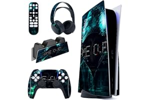 PlayVital for ps5 Skin - Disc Edition Full Set Vinyl Decal Sticker, Cover Skin Accessories for ps5 Controller & Charging Stat