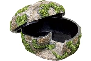 Zilla Pet Terrarium Rock Lair, Reptile Hide for Lizards, Geckos and More, Small