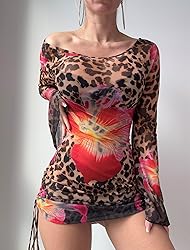 ZAFUL Womens Swimsuit Cover Up Dress Off Shoulder