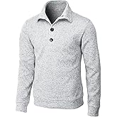 H2H Mens Casual Slim Fit Pullover Sweatshirts Knitted Shirts Napping Inside
