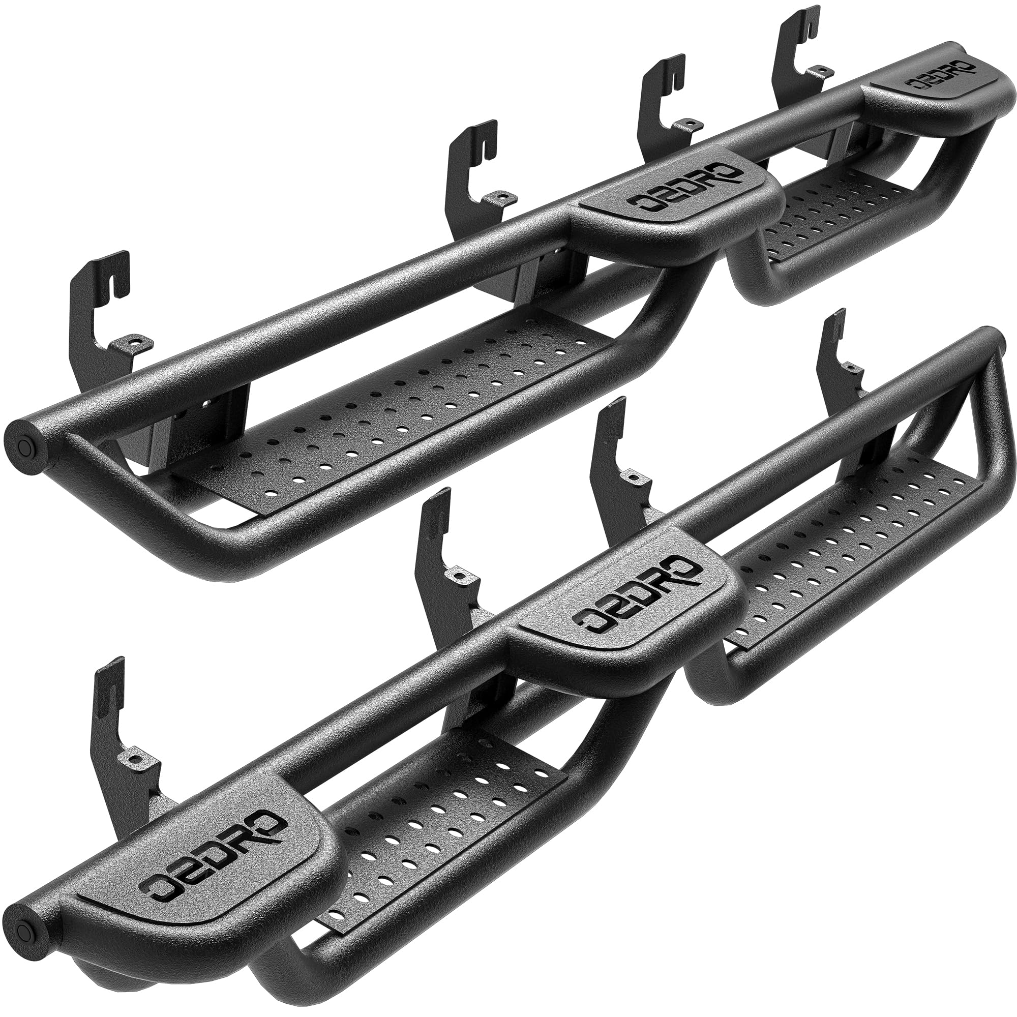 Photo 1 of **MISSING LEFT BRACKET**OEDRO Running Boards: Compatible with Chevy Colorado/GMC Canyon 2015-2026 Crew Cab, Wheel-to-Wheel Side Steps Two-Stairs Bed Access Nerf Bar Rails