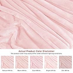 Utopia Bedding Pink Fleece Blanket Queen Size