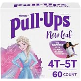 Pull-Ups New Leaf Girls' Disney Frozen Potty Training Pants, 4T-5T (38-50 lbs), 60 Ct