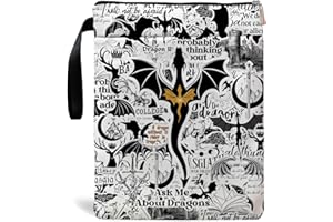 Maydvdv Romantasy Dark Academia Dragons Book Sleeve, Fantasy Novel Reader Gift, Bookish Gifts, Book Inspired Gift, Paperback Book Protector Book Cover Dragons Lovers Book Gifts (Dragons Book-Beige2)