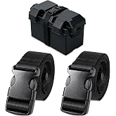 EXVITAL Battery Tie Down Straps Hold Down, Quick Release Battery Box Strap | for RV Trailer Boats Luggage Belt (1"&times;48",2 PCS)