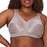 Playtex Women's Wireless Bra, 18 Hour Plus-Size Bras Available, Full Coverage, Smoothing, 4693, Single or 2-Pack