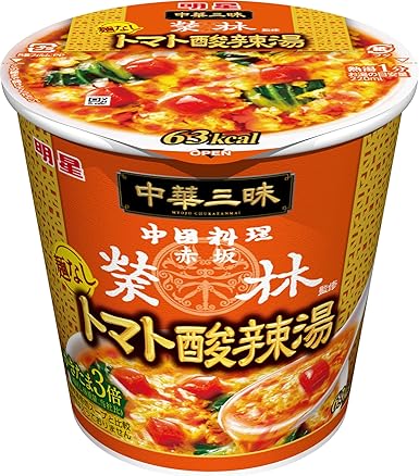 Amazon 明星 中華三昧 赤坂榮林 麺なしトマト酸辣湯 18g 6個 明星 スープ 通販
