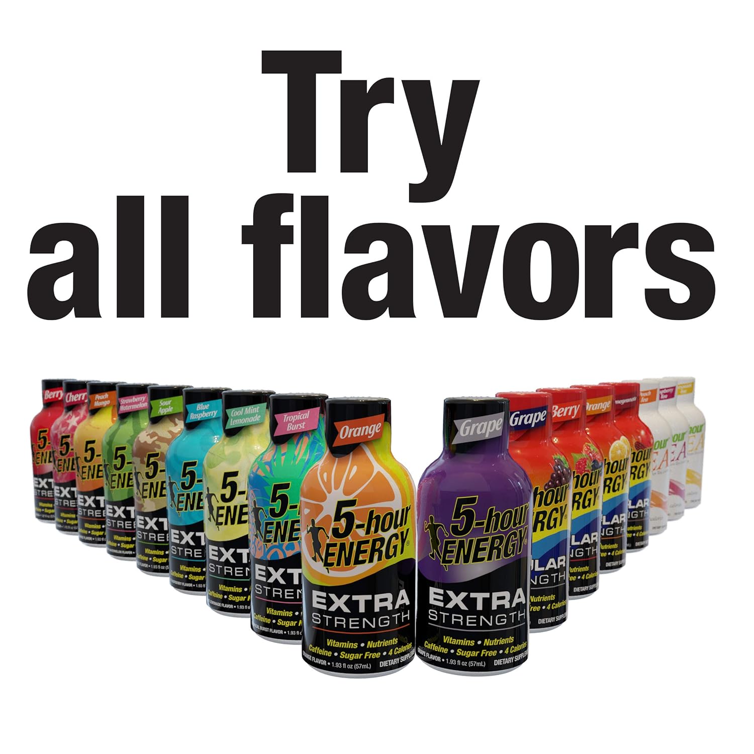 5-hour ENERGY Shot, Regular Strength Grape, 1.93 Ounce, 24 Count : Grocery & Gourmet Food