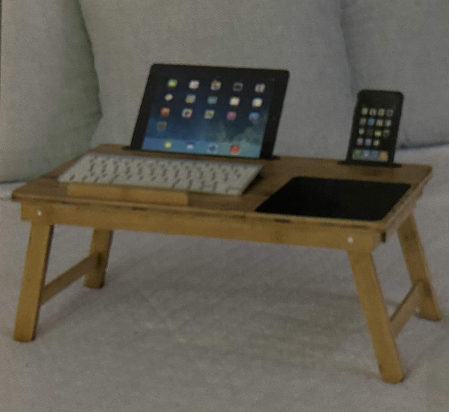 BIRDROCK HOME Lap Tray With Storage Drawer & Mouse Pad Laptop Table