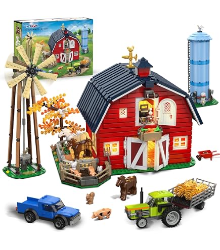 Manセット Amazon.com: LEGO 60346 City 60346 The Farm and Its Animals 4+