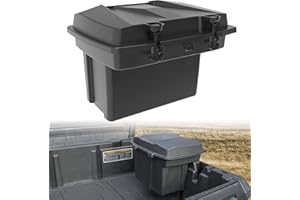 SAUTVS Double Layer Cargo Storage Box for Can-Am Defender/Commander, Removable Rear Cargo Box Bed Trunk Storage Bin for Can Am Defender HD5 HD7 HD8 HD9 HD10 Max/Commander Accessories