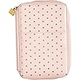 Erin Condren Premium Planny Pack, Blush Asterisks Vegan Leather Zip-Around Design, Multi-Purpose Zipper Case for Planning Supplies, School and Office Supplies, Makeup, Tech and More