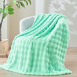 NEWCOSPLAY King Blanket for Couch Aqua Super Soft