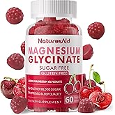 Magnesium Glycinate Gummies 1000mg - Sugar Free Magnesium Potassium Supplement with Vitamin D, B6, CoQ10 for Calm Mood & Slee