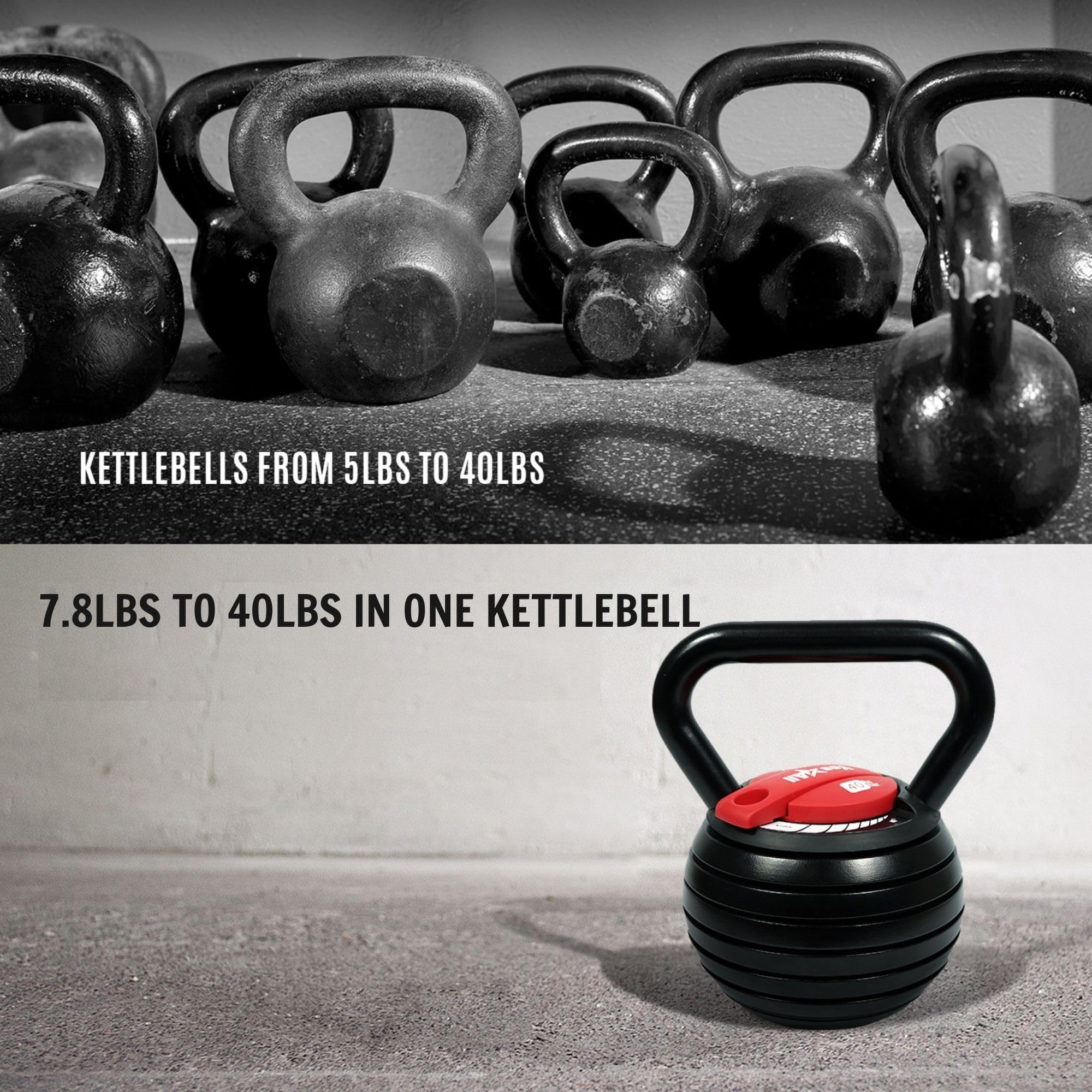 Yes4All Adjustable Kettlebell, Kettle Grip, Kettlebell Handle, Convert to Kettlebells Weight Set
