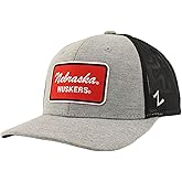 ZHATS Standard NCAA Officially Licensed Trucker Hat Carson Patch Brick Heather, One Size