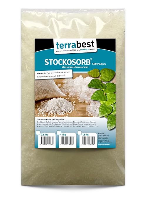 Terrabest, STOCKOSORB® 660 medium 1kg Wasserspeicher Granulat, Wasserspeichergranulat, Watergel