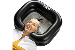 Inflatable Shampoo Basin Set - Portable Shampoo Bowl, Inflatable Hair Washing Basin for Bedridden, Elderly, Disabled and Hand