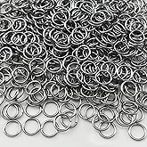600pcs 8mm Stainless Steel Jump Rings Connector Rings for DIY Craft Jewelry Making Necklaces Bracelet Earrings Keychains