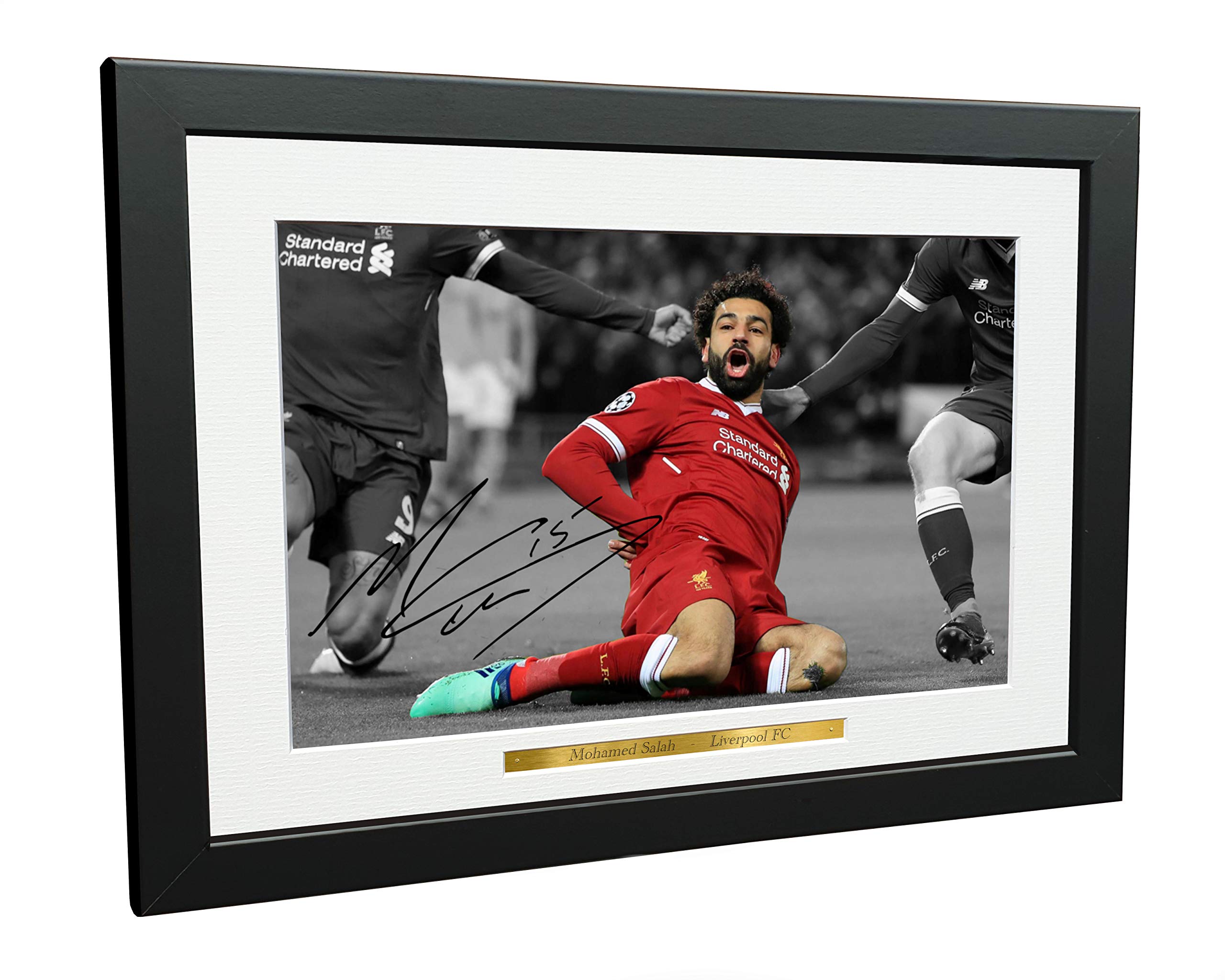 Kitbags & Lockers Mohamed Mo Salah 12x8 A4 Signed Liverpool FC - Autographed Photo Photograph Autograph Picture Frame Soccer Gift
