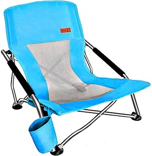 cascade mountain tech compact low profile outdoor folding camp chair with carry case