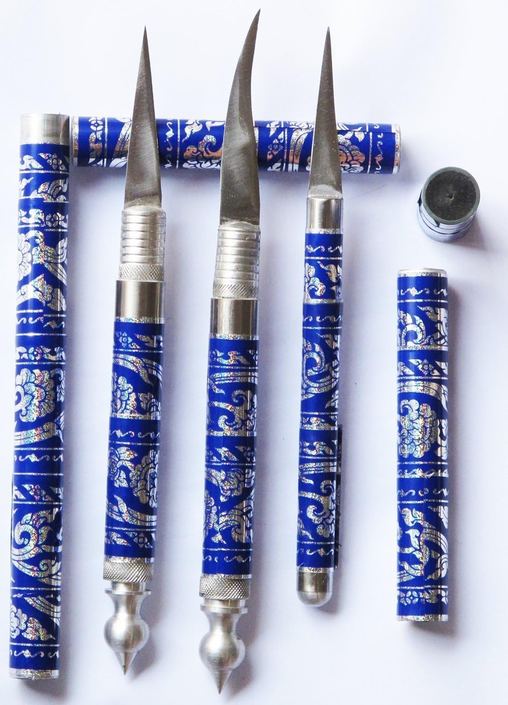 Carving Beautiful Very Color Steel Fruit Knife Handle Stainle Blue