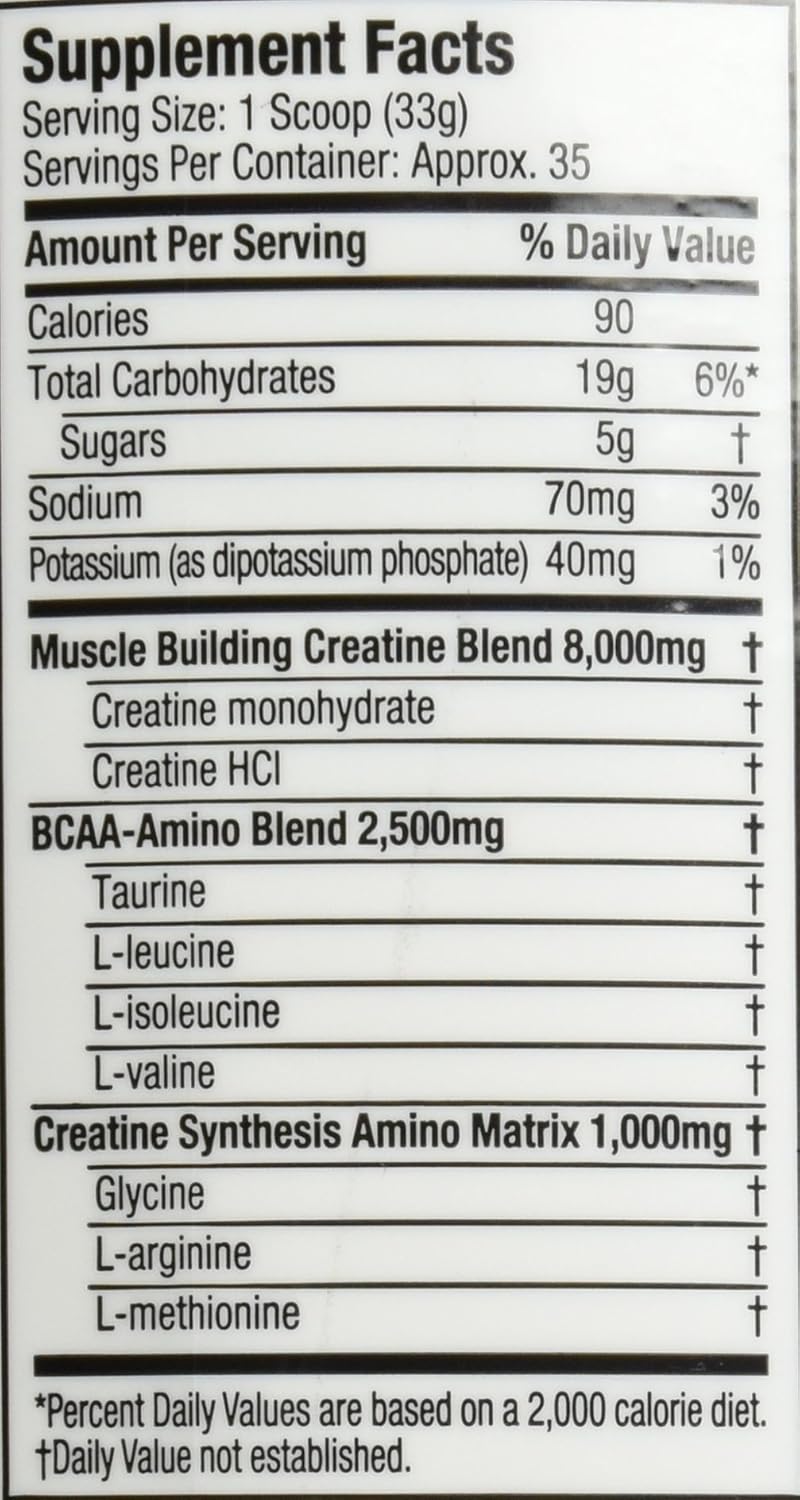 Creatine + BCAA Powder Mass Gainer | Six Star Creatine X3 Powder | Creatine Monohydrate + Creatine HCl | Post Workout Muscle Recovery + Muscle Builder | Creatine Powder | Fruit Punch (35 Servings): Health & Personal Care