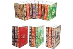 BLMHTWO 30 Pieces 1: 12 Scale Miniature Books Dollhouse Books Miniature Books for Dolls House Dolls House Miniatures Writable Page-Turnable Reusable Minature Books for Dolls Bedroom Study Room