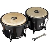 Meinl Percussion Bongo Drums 6.5", 7.5" &mdash; NOT MADE IN CHINA | Professional Durable Synthetic Shell Bongos for Adults with Tuning Wrench