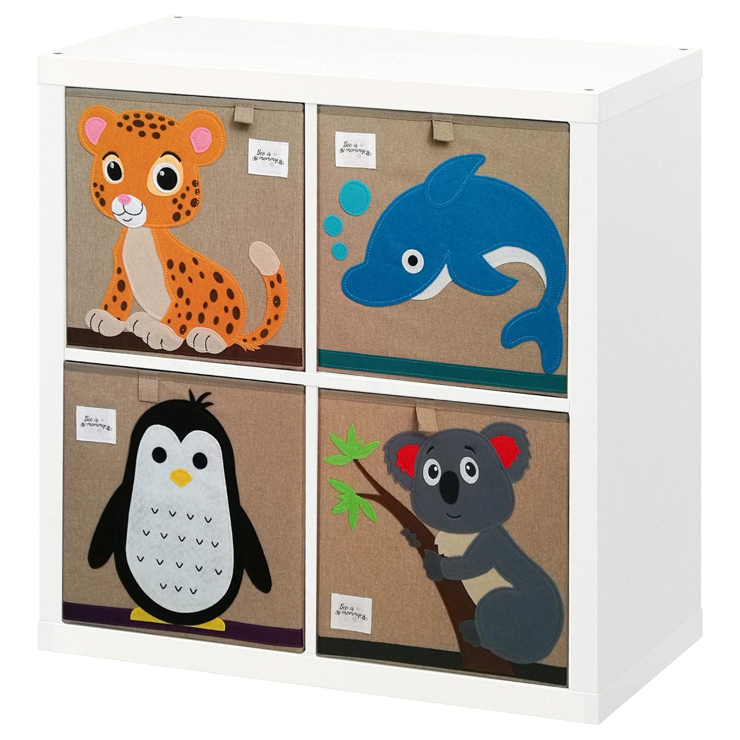 Aufbewahrungsbox Kinder Mit Tollen Tiermotiven 4er Set F uuml rs