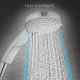 Mira Citrus Shower Head 110mm Chrome 5 Spray Modes Rub-Clean Nozzles view 4