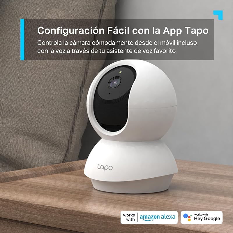 C210 - Cámara de Vigilancia WiFi Interior 360º, 2K 3MP, Detección IA