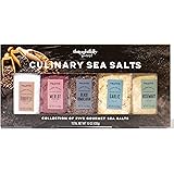 Thoughtfully Gourmet, Culinary Sea Salts Gift Set, Add Flavor to Meats, Vegetables and More, Gourmet Sea Salt Flavors Include