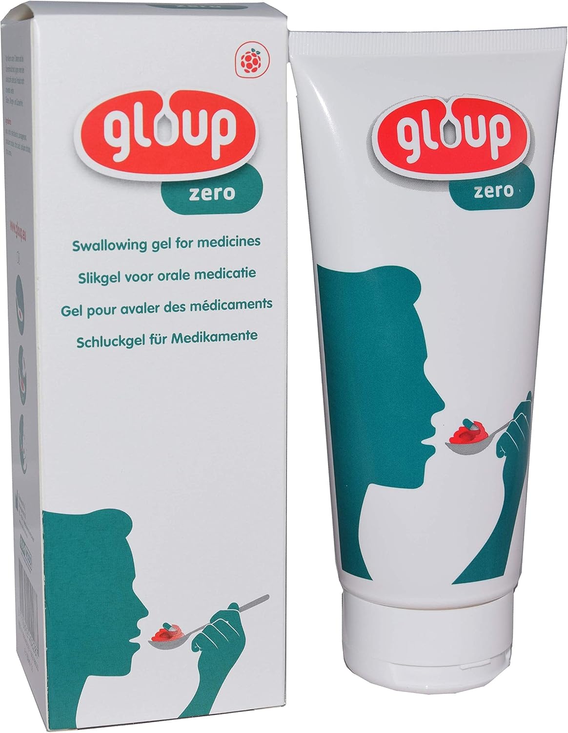 Gloup Zero Medication Gel (Raspberry, 150ml), White, 150 ml (Pack of 1)