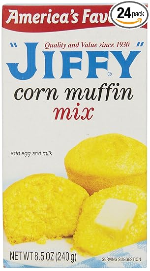 Amazon Com Jiffy Muffin Mix Corn 8 5 Ounce Boxes Pack Of 24 Grocery Gourmet Food