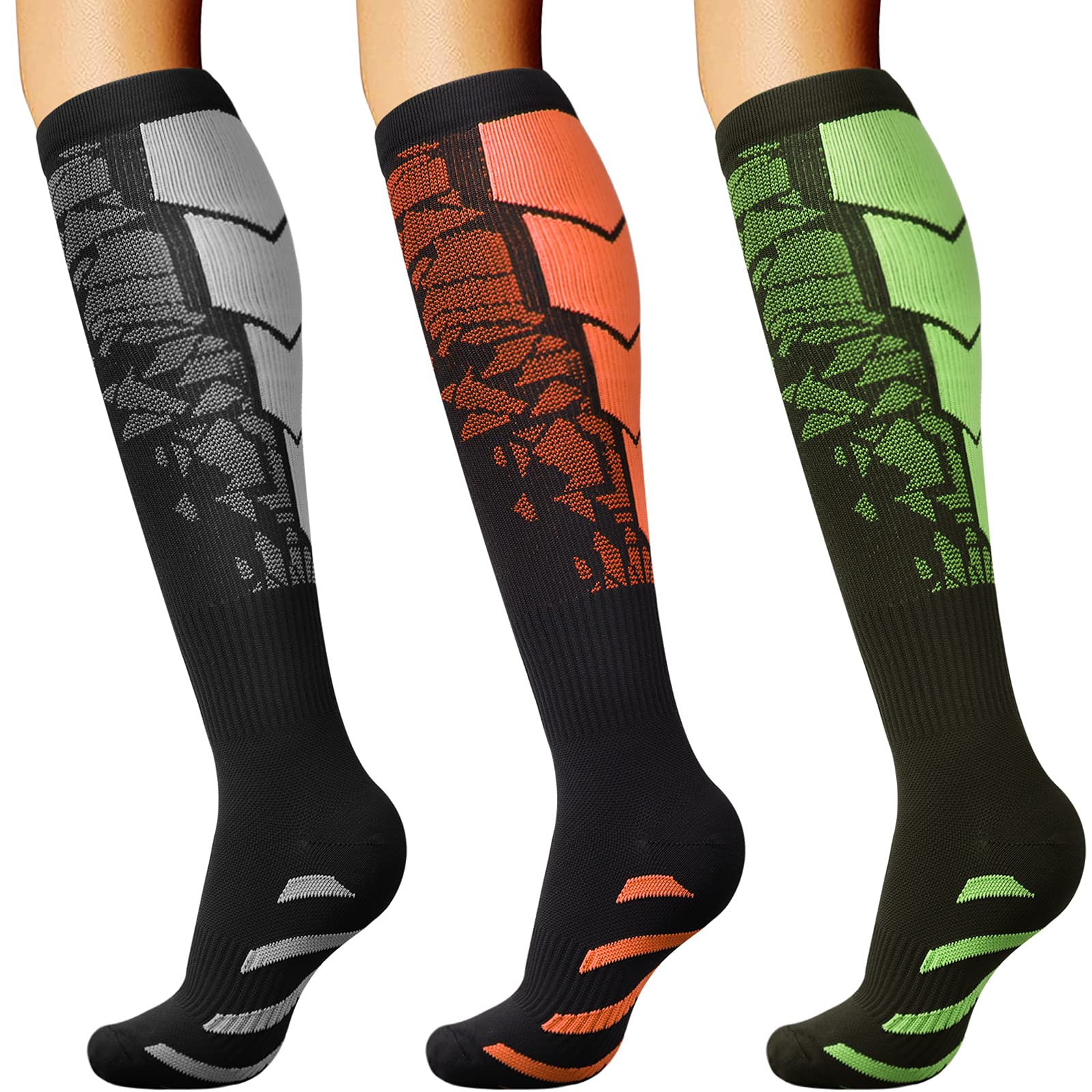 DRESHOW Compression Socks For Men & Women Best Support for Athletic Running Flight Travel Cycling — image 1