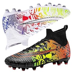 HESBITEUL Mens Soccer Cleats Professional High-top